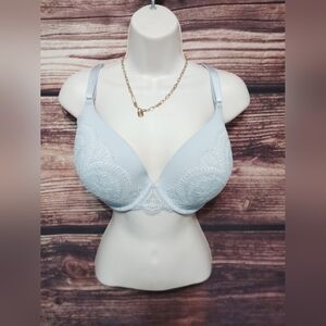 2 For $30 Soma Baby Blue Elegance Lace Bra Size 38DD In Great Condition!